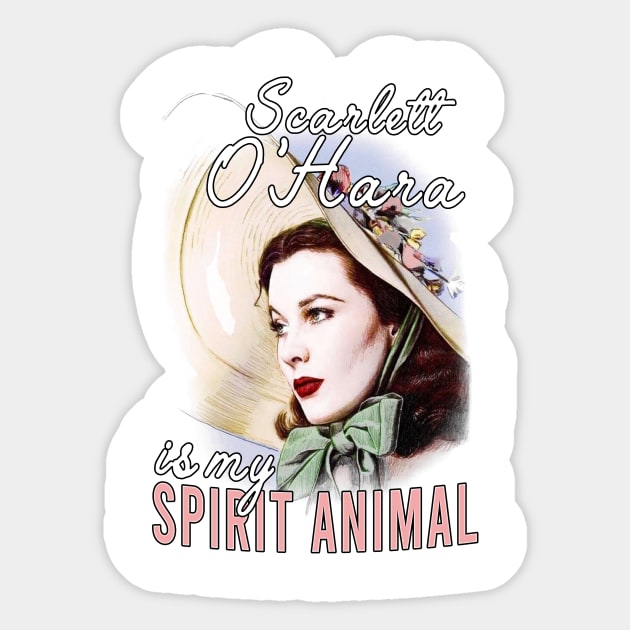 Gone With The Wind Poster Scarlett OHara Easy Sticker by Hoang Bich